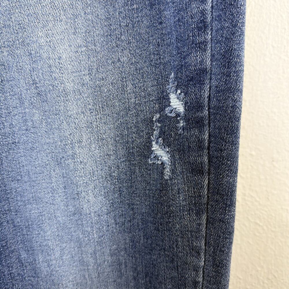Judy Blue Jeans Women 9 29 Blue High Waist wide leg Distressed Button Fly - Picture 8 of 16